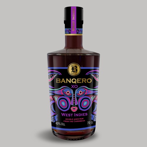 Design the labels of a whole new range of double aged RUM from the CARIBBEAN Design by Nirmana92