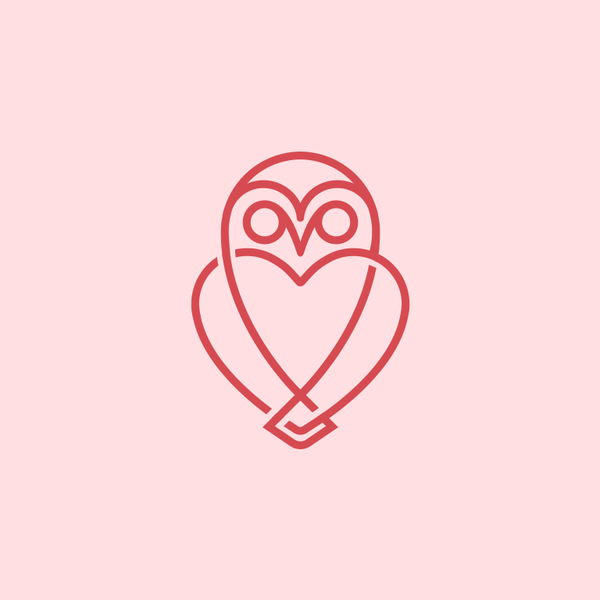 Design by MDigitalPixels titled "Love Owl Icon Logo "