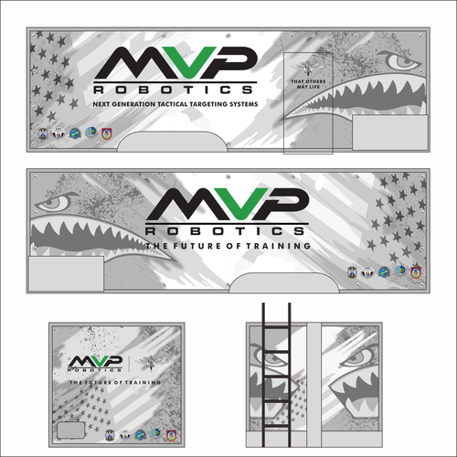 DESIGN A TRAILER WRAP FOR MILITARY ROBOTS - MVP ROBOTICS Design by dnite