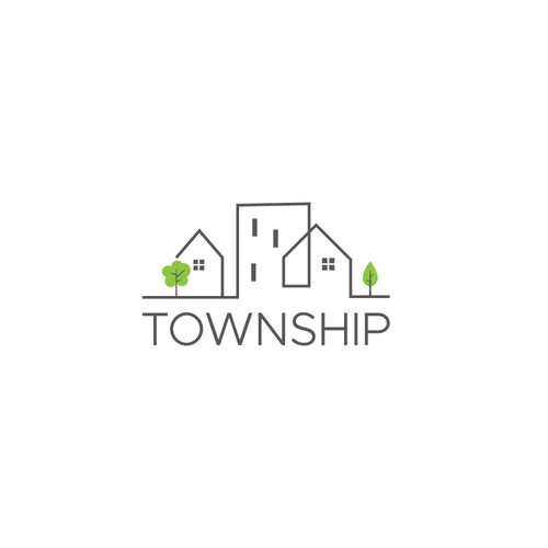 Logo design for new construction rental community of high-end townhomes Diseño de zainartz