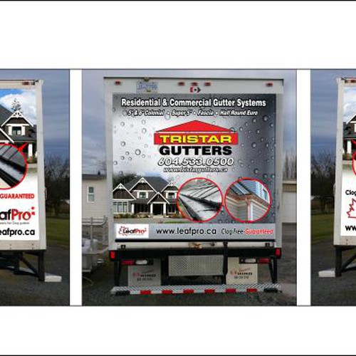 Tristar Gutter truck vehicle wrap (I AM HAVING A PRO INSTALL WRAP) Design by T i f a n y' s