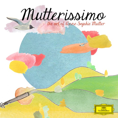 Illustrate the cover for Anne Sophie Mutter’s new album デザイン by yk3aaa