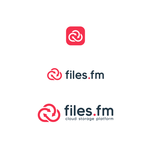 Files.fm logo and brand refresh for cloud storage platform Design by Diaveo