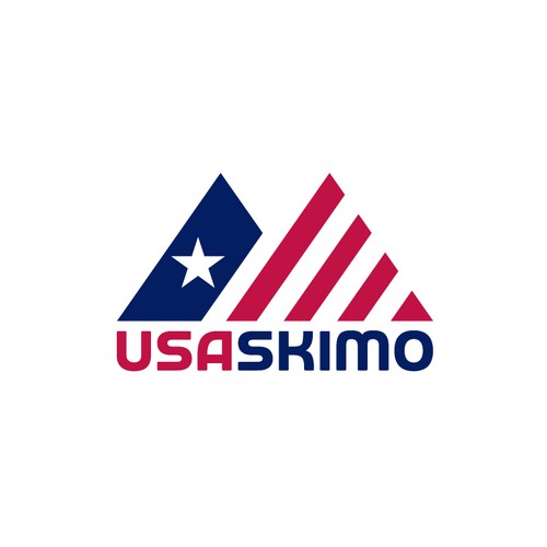 USA Skimo Olympic National Team Logo Design réalisé par Transformed Design Inc.