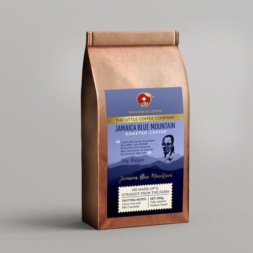 Redesign for a rare, extraordinary coffee Design by Radmilica