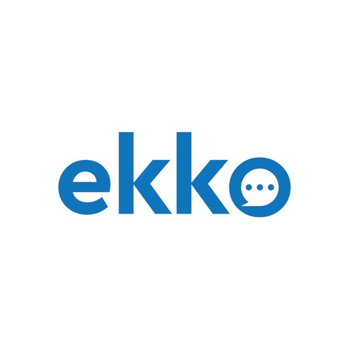 SIMPLE LOGO - ekko Letters then dm after Design by r.ilham