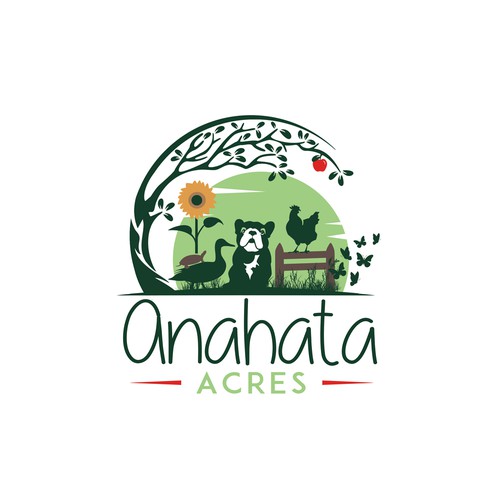 Organic Farm looking for a logo that represents the heart and soul of our land. Design by Linduska