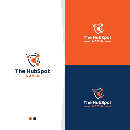 Bold logo that unites and champions the HubSpot Admin Design by MotionPixelll™