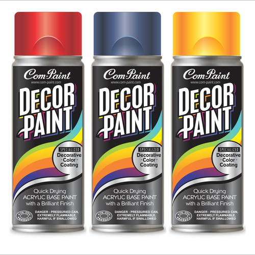 Product Label Design for AEROSOL SPRAY PAINT CAN Design by Exocast33