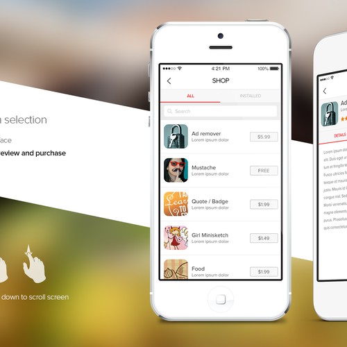 Award winning design for best in class mobile app PicsArt Design by strengthinpixels