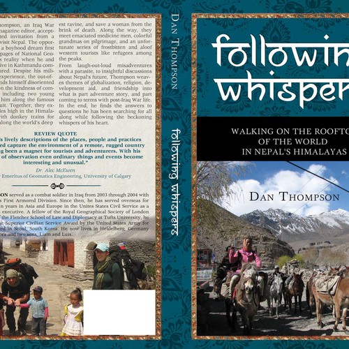 Design an exotic,  Nepal-themed travel book cover  Design by LilaM