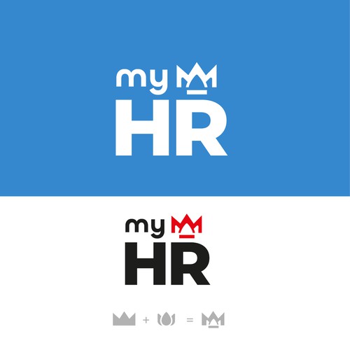 Create an awesome logo for myHR, the #1 HR Software in Luxembourg ! Design by M.I.Thomson