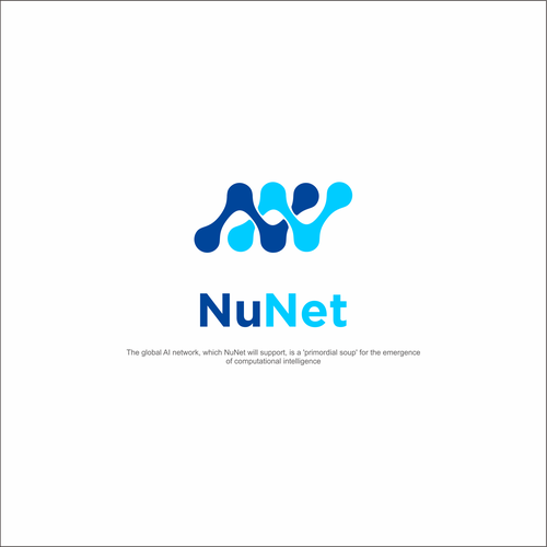 Logo design for NuNet the Primordial Soup for the Emergence of Superintelligence Design by PATIS