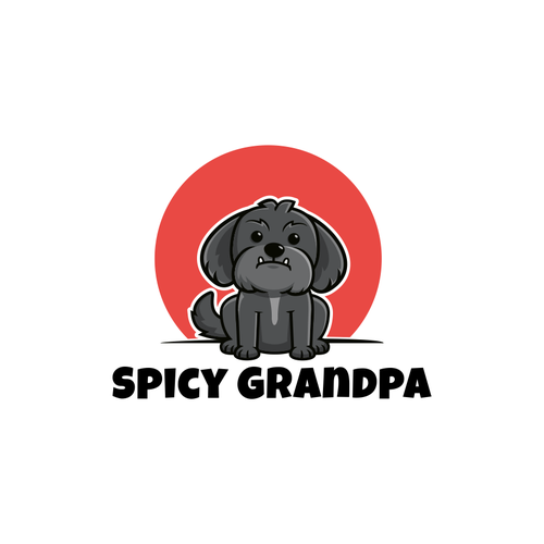 Design a logo with a senior dog named "Spicy Grandpa"!! Design by palugongso