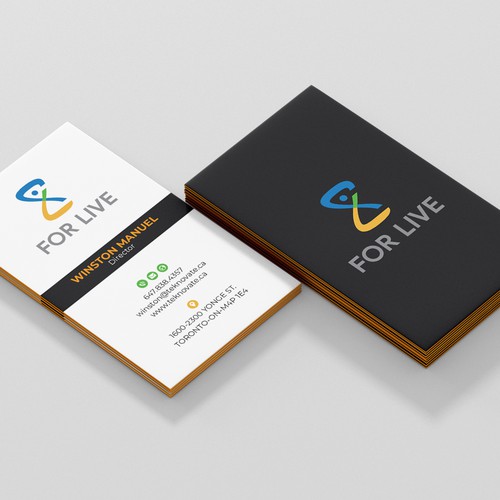 Design a suitable business card for 'For Life' Design réalisé par Birendra Chandra Das