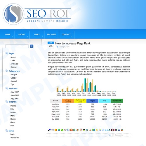 $355 WordPress design- SEO Consulting Site Design por cdotech