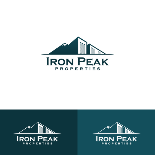 Logo combining geometric abstract mountains with industrial buildings for real estate company Design réalisé par ghe_12