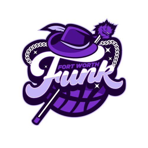 Basketball Logo for Team 'Fort Worth Funk' - Your Winning Logo Featured on Major Sports Network Design by Deezign Depot