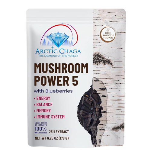 Arctic Chaga Label New Look Design von ve_sta