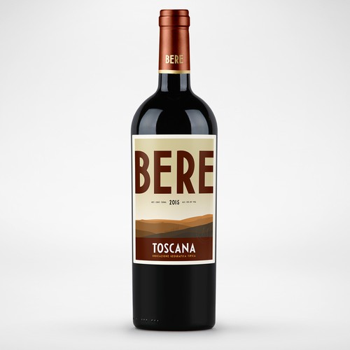 Design di Design the new wine label for Bere Toscana! di Christian Bjurinder