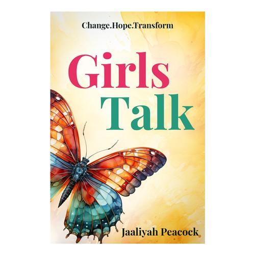 I need a beautiful butterfly book cover for my first book for women all around the world Design by MbahDjoyo