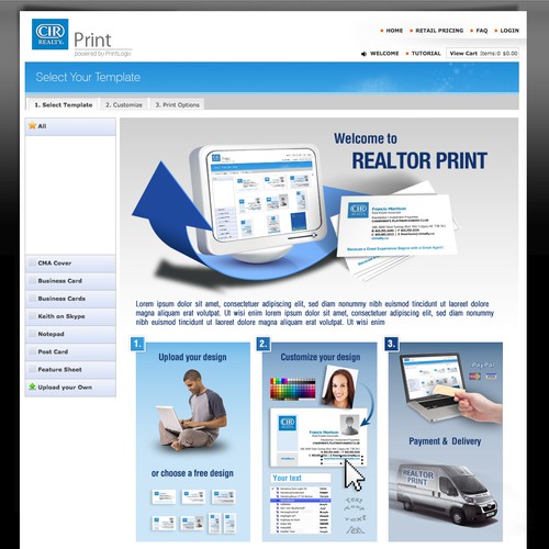 Help PrintLogix Corporation design our Welcome page! デザイン by zakazky