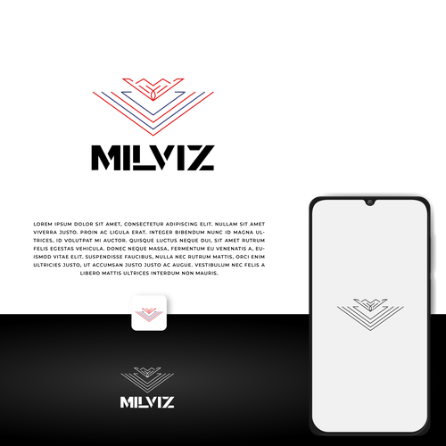 MILVIZ Logo - Producer of Military Flight Simulation Design von OeisDesign
