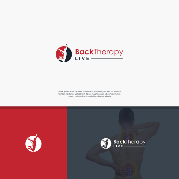 Design by .: axloop :. titled "Youthful logo concept for Back Therapy Live"