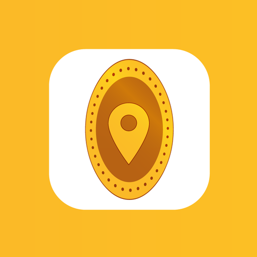 Modern iOS app - pressed penny locator app designed for coin collectors Design by MAM2