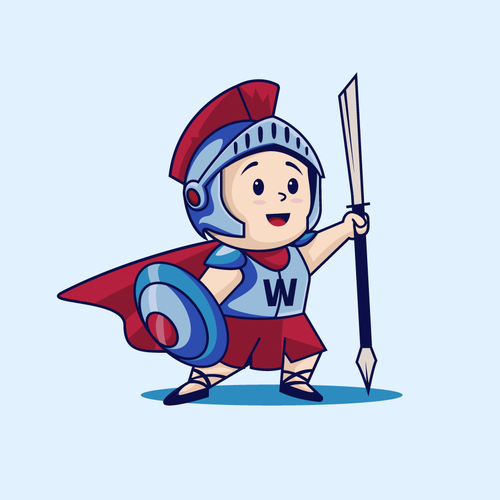 Warrior Mascot Design by AdriánKG