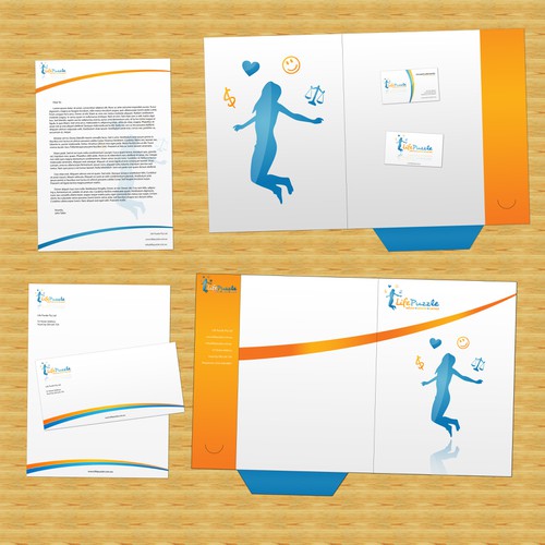 Stationery & Business Cards for Life Puzzle Diseño de SzG