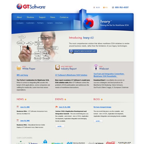 Design by pavot titled "Website Look-n-Feel Redesign -- More work for the winner"