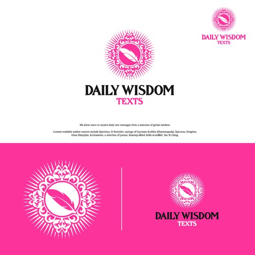 Daily Wisdom Texts - "Daily text messages from a selection of global wisdom" Design by Hamlet/simba14