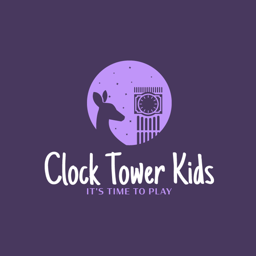 "Clock Tower" logo design for children's clothing brand.  Bold, modern, and elegant design. Design por SPECTAGRAPH