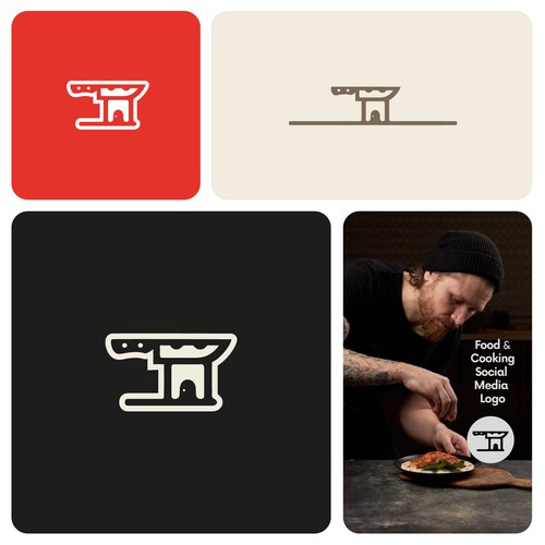 "CHEF": Food & Cooking Social Media Logo Design by Faveo®