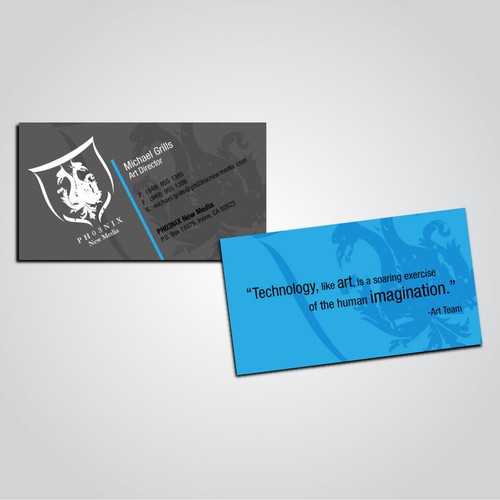 Video Game Developers Business Card