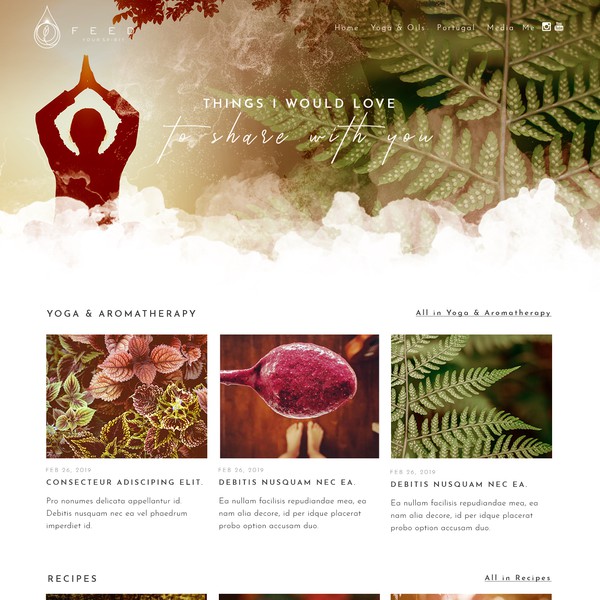 Feed Your Spirit - creative, warm, touching web design