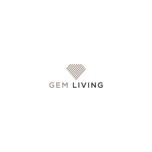 Geometrical, minimalist, modern brand design for Gem Living Design by Mittpro™ ☑