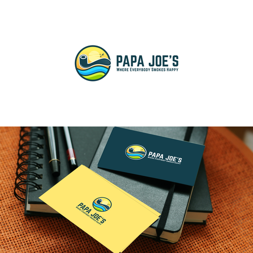 Papa Joe's – A new logo for retail store chain (smoke shops) Design by BALAKOSA std