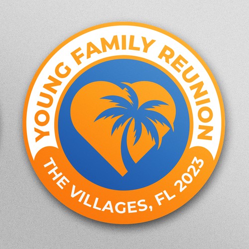 Design a sticker for a large family reunion in The Villages, FL Design by zzzArt