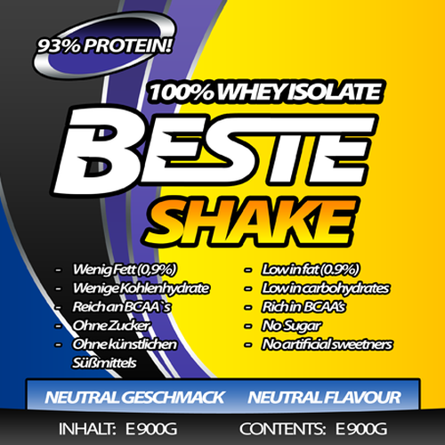 Diseño de Striking, colourful, fruity label needed for the best Protein de Pixelsoldier