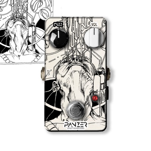 Create Artwork for a Guitar Fuzz Pedal to be Worshipped by Rockstars Design by Trickstore