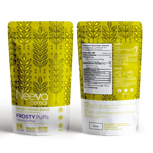 SIMPLE Yet FUN Pouch Design for On-The-Go CEREAL Design von CUPEDIUM