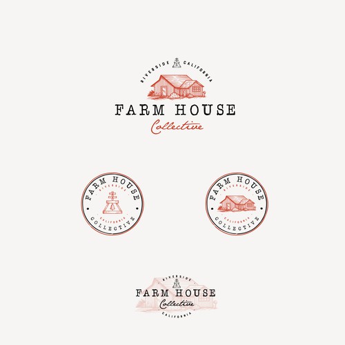 Design a mid-century modern, hipster logo for "Farm House Collective" retail & hospitality venue Design by CBT