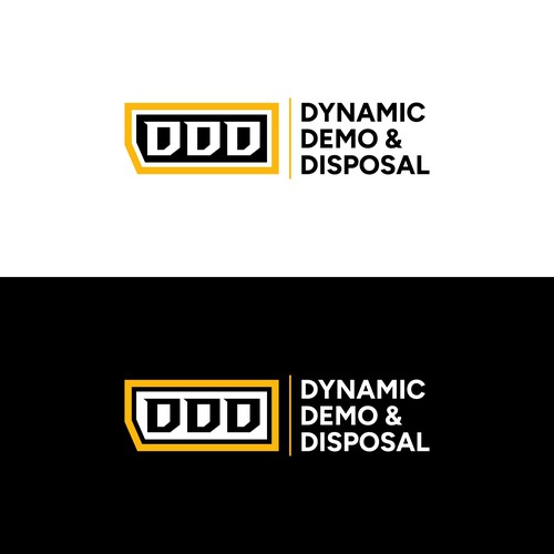 Abstract construction style logo for demo/junk removal business Design by Md. Faruk ✅