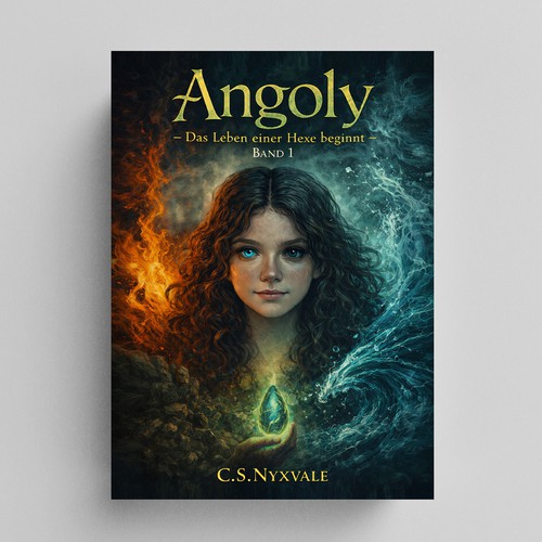 "Buch-Cover für ein High-Fantasy Roman, Band 1" winning Poster