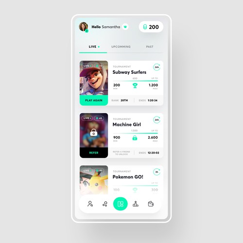 TORNO Contest: Designing the Ultimate Gaming App Home Screen Design by Minimal D