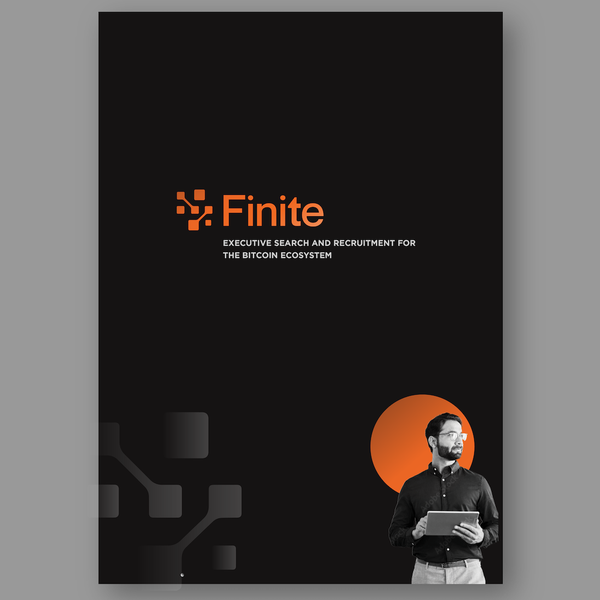 Capabilities brochure for a Bitcoin recruitment company