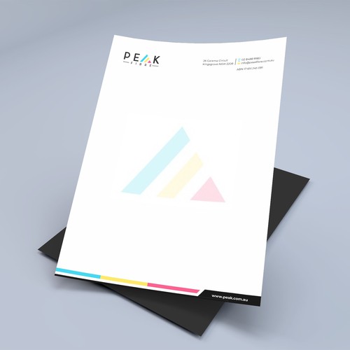 Creative, slick, professional Stationary for New Brand - Peak Fibre - Design by Xclusive16