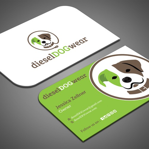 Design a stunning business card for a dog loving company Design by Nuhan Enterprise IT